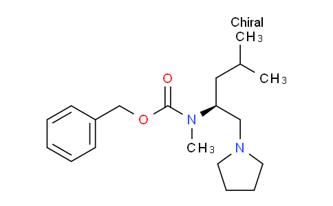 CAS No. 675602-77-4, (S)-Benzyl methyl(4-methyl-1-(pyrrolidin-1-yl)pentan-2-yl)carbamate