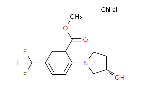 CAS No. 1515857-06-3, (S)-Methyl 2-(3-hydroxypyrrolidin-1-yl)-5-(trifluoromethyl)benzoate