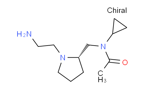 CAS No. 1354020-05-5, (S)-N-((1-(2-Aminoethyl)pyrrolidin-2-yl)methyl)-N-cyclopropylacetamide