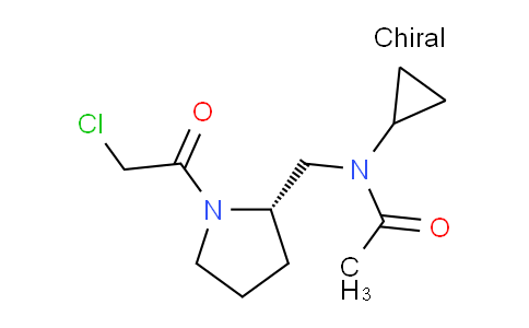 CAS No. 1354020-08-8, (S)-N-((1-(2-Chloroacetyl)pyrrolidin-2-yl)methyl)-N-cyclopropylacetamide