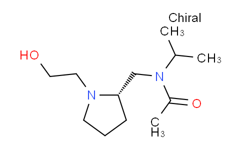CAS No. 1353996-74-3, (S)-N-((1-(2-Hydroxyethyl)pyrrolidin-2-yl)methyl)-N-isopropylacetamide