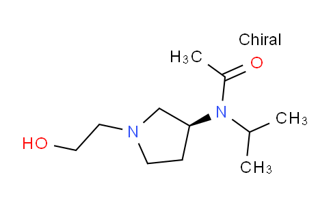 CAS No. 1354007-95-6, (S)-N-(1-(2-Hydroxyethyl)pyrrolidin-3-yl)-N-isopropylacetamide