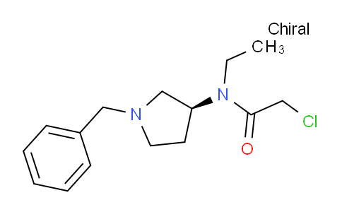 CAS No. 1353999-90-2, (S)-N-(1-Benzylpyrrolidin-3-yl)-2-chloro-N-ethylacetamide