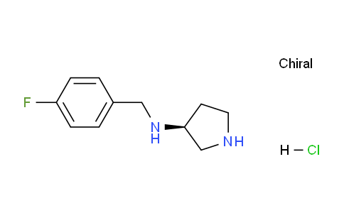 CAS No. 1261235-79-3, (S)-N-(4-Fluorobenzyl)pyrrolidin-3-amine hydrochloride