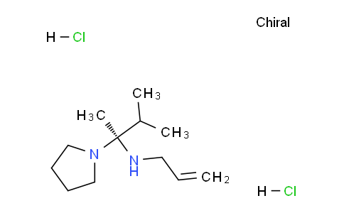 CAS No. 1217726-86-7, (S)-N-Allyl-3-methyl-2-(pyrrolidin-1-yl)butan-2-amine dihydrochloride
