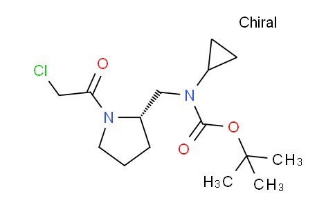 CAS No. 1354001-34-5, (S)-tert-Butyl ((1-(2-chloroacetyl)pyrrolidin-2-yl)methyl)(cyclopropyl)carbamate