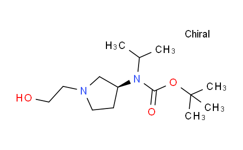 CAS No. 1354007-85-4, (S)-tert-Butyl (1-(2-hydroxyethyl)pyrrolidin-3-yl)(isopropyl)carbamate