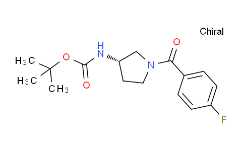 CAS No. 1286208-05-6, (S)-tert-Butyl (1-(4-fluorobenzoyl)pyrrolidin-3-yl)carbamate