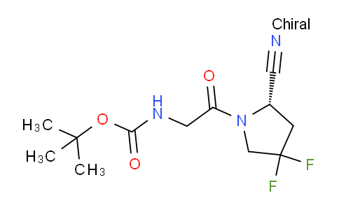 CAS No. 1448440-50-3, (S)-tert-Butyl (2-(2-cyano-4,4-difluoropyrrolidin-1-yl)-2-oxoethyl)carbamate