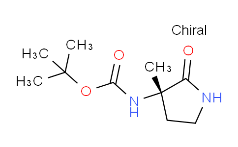 CAS No. 261521-49-7, (S)-tert-Butyl (3-methyl-2-oxopyrrolidin-3-yl)carbamate