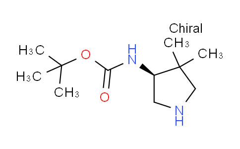 CAS No. 219323-14-5, (S)-tert-Butyl (4,4-dimethylpyrrolidin-3-yl)carbamate