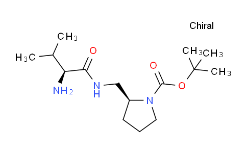 CAS No. 1401668-84-5, (S)-tert-Butyl 2-(((S)-2-amino-3-methylbutanamido)methyl)pyrrolidine-1-carboxylate