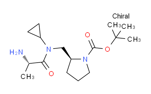 CAS No. 1401666-97-4, (S)-tert-Butyl 2-(((S)-2-amino-N-cyclopropylpropanamido)methyl)pyrrolidine-1-carboxylate