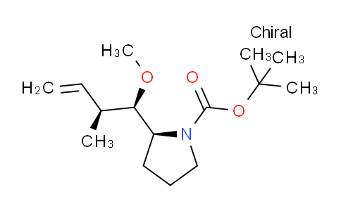 CAS No. 159173-43-0, (S)-tert-Butyl 2-((1R,2S)-1-methoxy-2-methylbut-3-en-1-yl)pyrrolidine-1-carboxylate