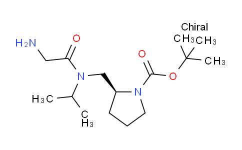 CAS No. 1353998-30-7, (S)-tert-Butyl 2-((2-amino-N-isopropylacetamido)methyl)pyrrolidine-1-carboxylate