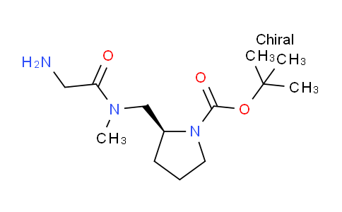 CAS No. 1354014-84-8, (S)-tert-Butyl 2-((2-amino-N-methylacetamido)methyl)pyrrolidine-1-carboxylate