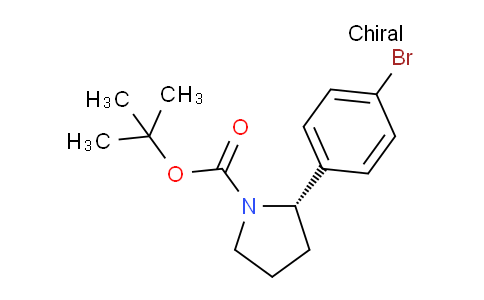 CAS No. 1189152-81-5, (S)-tert-butyl 2-(4-bromophenyl)pyrrolidine-1-carboxylate