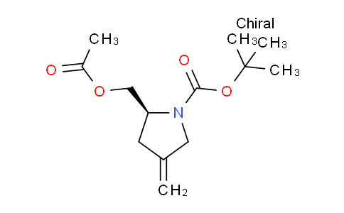 CAS No. 1956435-77-0, (S)-tert-Butyl 2-(acetoxymethyl)-4-methylenepyrrolidine-1-carboxylate