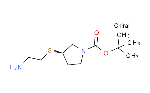 CAS No. 1354011-32-7, (S)-tert-Butyl 3-((2-aminoethyl)thio)pyrrolidine-1-carboxylate