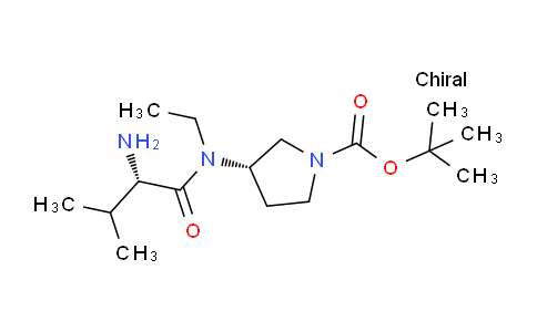 CAS No. 1401664-68-3, (S)-tert-Butyl 3-((S)-2-amino-N-ethyl-3-methylbutanamido)pyrrolidine-1-carboxylate