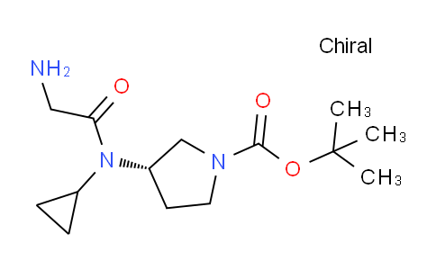 CAS No. 1354016-14-0, (S)-tert-Butyl 3-(2-amino-N-cyclopropylacetamido)pyrrolidine-1-carboxylate