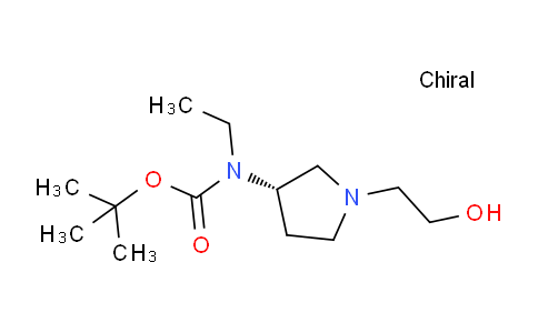 CAS No. 1354003-22-7, (S)-tert-Butyl ethyl(1-(2-hydroxyethyl)pyrrolidin-3-yl)carbamate
