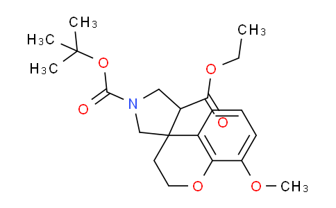 CAS No. 1956364-62-7, 1'-tert-Butyl 4'-ethyl 8-methoxyspiro[chroman-4,3'-pyrrolidine]-1',4'-dicarboxylate