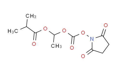 CAS No. 860035-10-5, 1-((((2,5-Dioxopyrrolidin-1-yl)oxy)carbonyl)oxy)ethyl isobutyrate