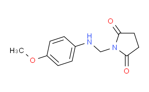 CAS No. 63384-03-2, 1-(((4-Methoxyphenyl)amino)methyl)pyrrolidine-2,5-dione