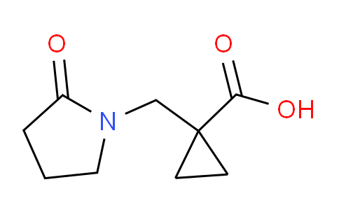 CAS No. 1546254-44-7, 1-((2-Oxopyrrolidin-1-yl)methyl)cyclopropanecarboxylic acid