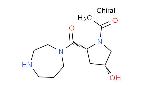 CAS No. 1196885-84-3, 1-((2R,4R)-2-(1,4-Diazepane-1-carbonyl)-4-hydroxypyrrolidin-1-yl)ethanone