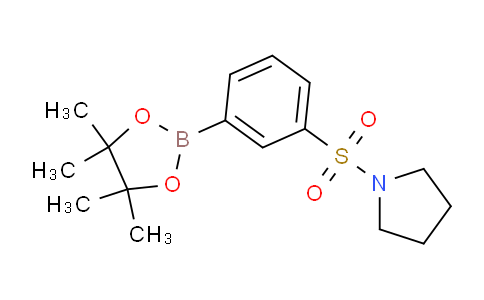 CAS No. 1509932-05-1, 1-((3-(4,4,5,5-Tetramethyl-1,3,2-dioxaborolan-2-yl)phenyl)sulfonyl)pyrrolidine