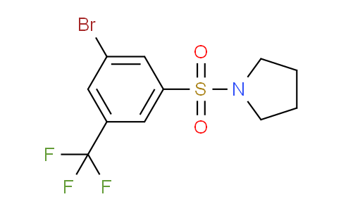 CAS No. 951884-59-6, 1-((3-Bromo-5-(trifluoromethyl)phenyl)sulfonyl)pyrrolidine