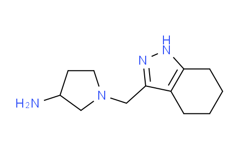 CAS No. 1713649-40-1, 1-((4,5,6,7-Tetrahydro-1H-indazol-3-yl)methyl)pyrrolidin-3-amine