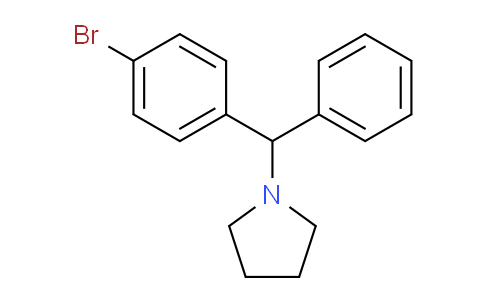 CAS No. 1280786-96-0, 1-((4-Bromophenyl)(phenyl)methyl)pyrrolidine