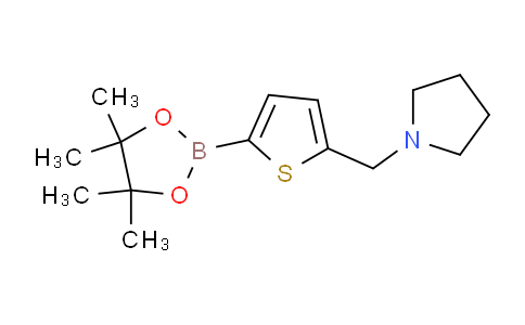 CAS No. 1218790-45-4, 1-((5-(4,4,5,5-Tetramethyl-1,3,2-dioxaborolan-2-yl)thiophen-2-yl)methyl)pyrrolidine