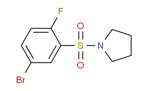 CAS No. 1436232-71-1, 1-((5-Bromo-2-fluorophenyl)sulfonyl)pyrrolidine
