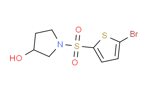 CAS No. 1261231-73-5, 1-((5-Bromothiophen-2-yl)sulfonyl)pyrrolidin-3-ol