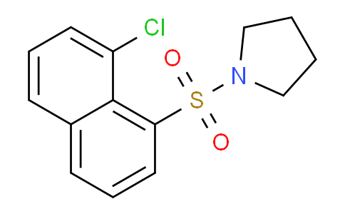 CAS No. 446054-17-7, 1-((8-Chloronaphthalen-1-yl)sulfonyl)pyrrolidine