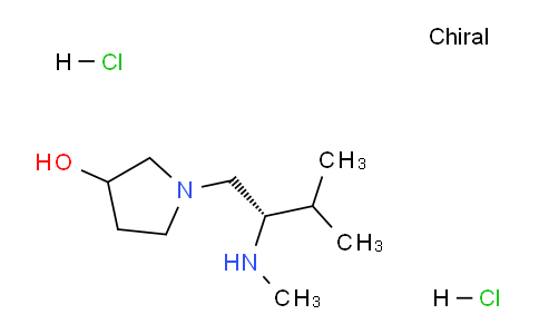 CAS No. 1217852-55-5, 1-((S)-3-Methyl-2-(methylamino)butyl)pyrrolidin-3-ol dihydrochloride
