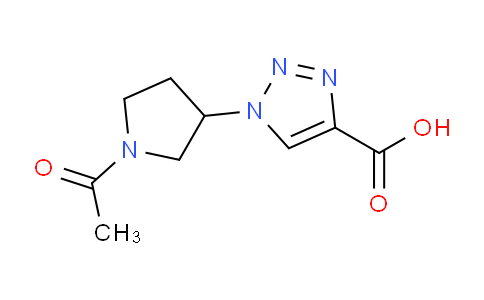 CAS No. 1710845-01-4, 1-(1-Acetylpyrrolidin-3-yl)-1H-1,2,3-triazole-4-carboxylic acid