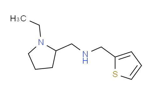 CAS No. 726163-51-5, 1-(1-Ethylpyrrolidin-2-yl)-N-(thiophen-2-ylmethyl)methanamine