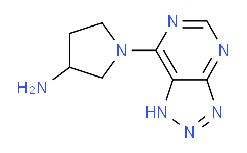 CAS No. 1713639-73-6, 1-(1H-[1,2,3]Triazolo[4,5-d]pyrimidin-7-yl)pyrrolidin-3-amine