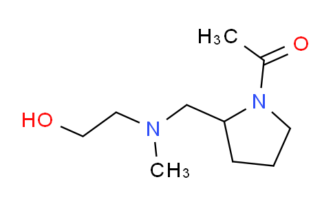 CAS No. 1353961-51-9, 1-(2-(((2-Hydroxyethyl)(methyl)amino)methyl)pyrrolidin-1-yl)ethanone