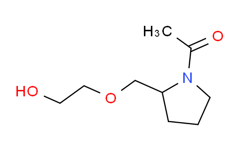 CAS No. 1353980-17-2, 1-(2-((2-Hydroxyethoxy)methyl)pyrrolidin-1-yl)ethanone