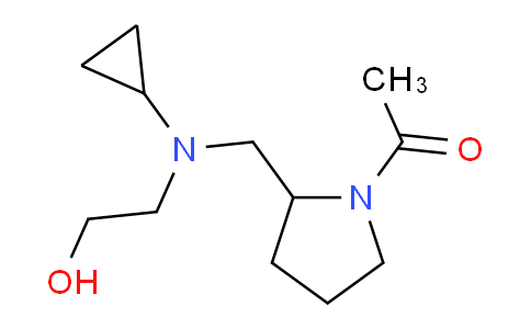 CAS No. 1353957-93-3, 1-(2-((Cyclopropyl(2-hydroxyethyl)amino)methyl)pyrrolidin-1-yl)ethanone