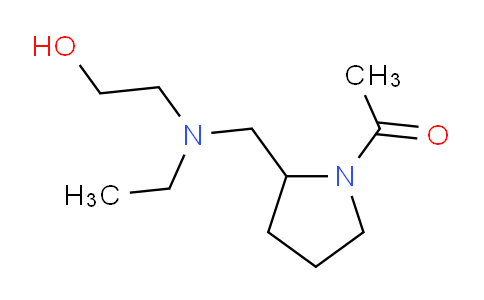 CAS No. 1353966-81-0, 1-(2-((Ethyl(2-hydroxyethyl)amino)methyl)pyrrolidin-1-yl)ethanone