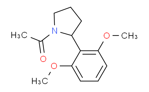 CAS No. 1355180-11-8, 1-(2-(2,6-Dimethoxyphenyl)pyrrolidin-1-yl)ethanone