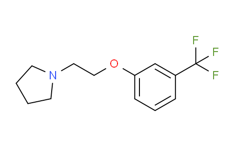 CAS No. 1257665-08-9, 1-(2-(3-(Trifluoromethyl)phenoxy)ethyl)pyrrolidine