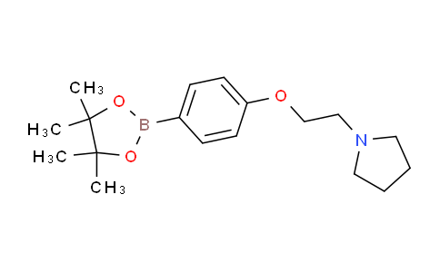 CAS No. 656257-46-4, 1-(2-(4-(4,4,5,5-Tetramethyl-1,3,2-dioxaborolan-2-yl)phenoxy)ethyl)pyrrolidine
